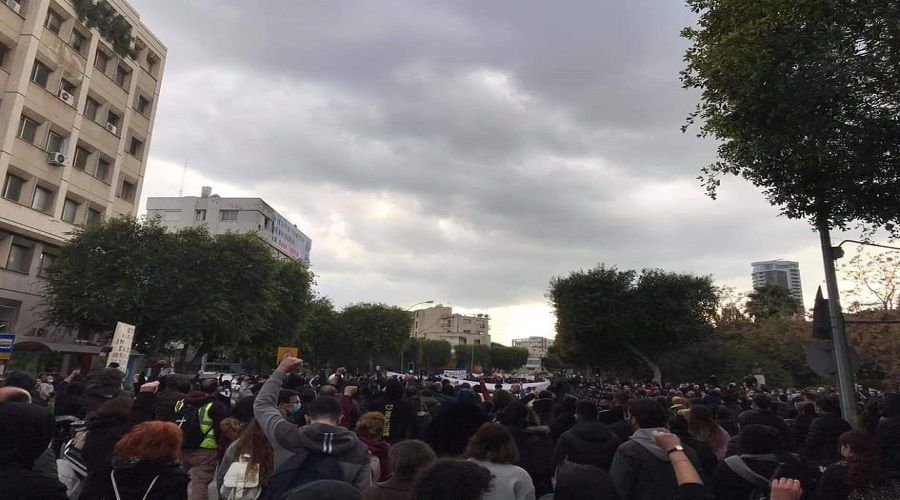 GKRY'de Covid-19 protestosu