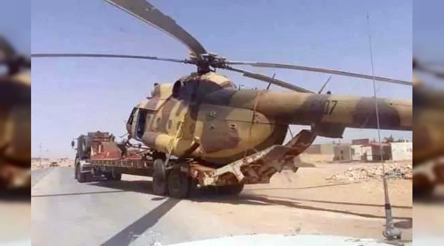 Hafter'e ait helikopter ele geçirildi