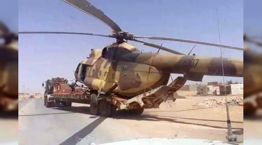 Hafter'e ait helikopter ele geirildi