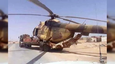 Hafter'e ait helikopter ele geçirildi