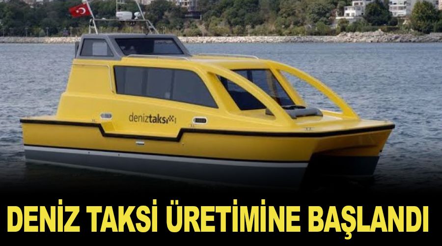 Hali Tersanesi'nde deniz taksi retimine baland