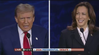 Harris ile Trump canlı yayında kozlarını paylaştı