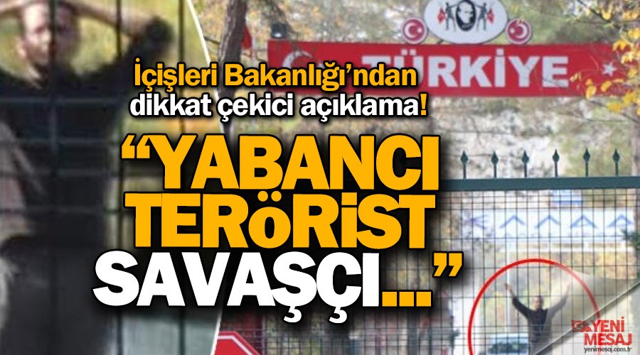 ��i�leri Bakanl���'ndan 'ter�rist sava���' a��klamas�!
