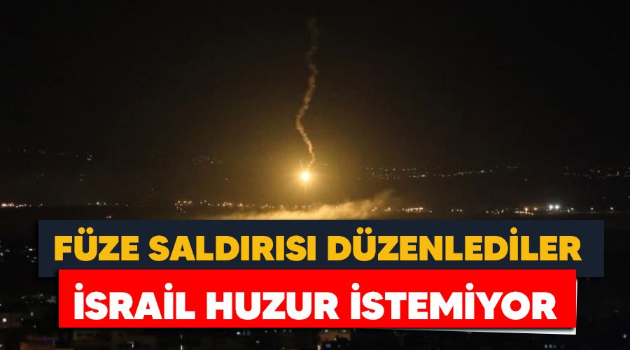 �srail huzur istemiyor, f�ze sald�r�s� d�zenlediler