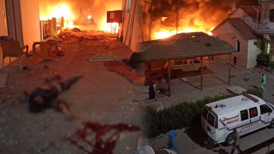 İsrail'in Gazze'deki El-Ehli Baptist Hastanesi'ni bombalaması sonucu ölü sayısı 500'e yükseldi