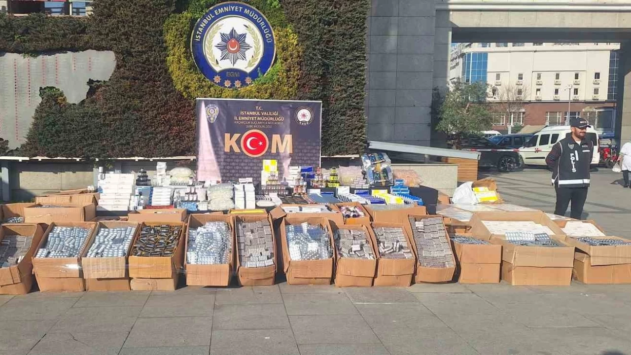 �stanbul'da 40 milyon liral�k ka�ak ila� operasyonu