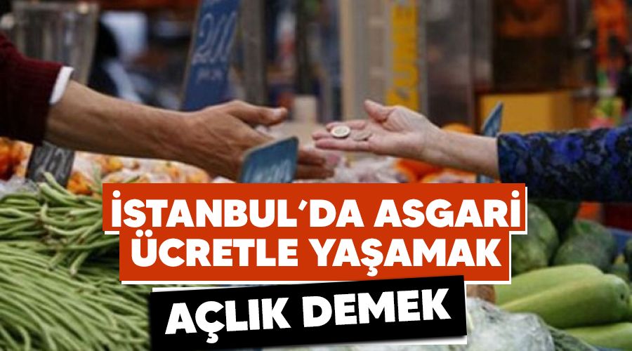 İstanbul'da asgari ücretle yaşamak açlık demek
