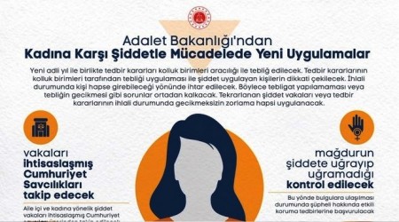 Kadna ynelik iddetle mcadelede yeni uygulamalar geliyor