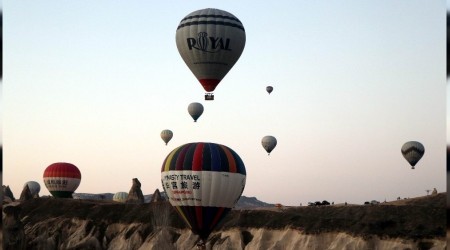 Kapadokya'da balon turları iptal edildi