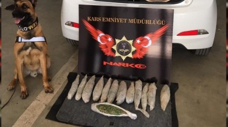 Kars'ta 3 kilo esrar ele geçirildi