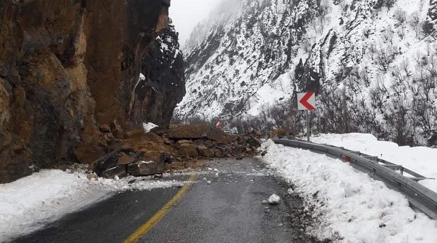 Kayseri'de heyelan