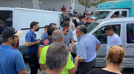 Kaza sonrası ortalık adeta savaş alanına döndü