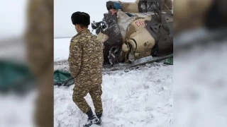 Kırgızistan'da askeri helikopter düştü: 1 kişi öldü, 8 kişi yaralandı