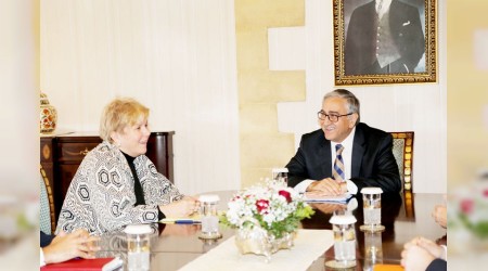 KKTC Cumhurbaşkanı Akıncı BM Temsilcisi Lute ile görüştü