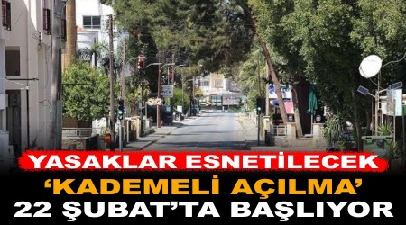 KKTC'de 'kademeli alma' 22 ubat'ta balyor
