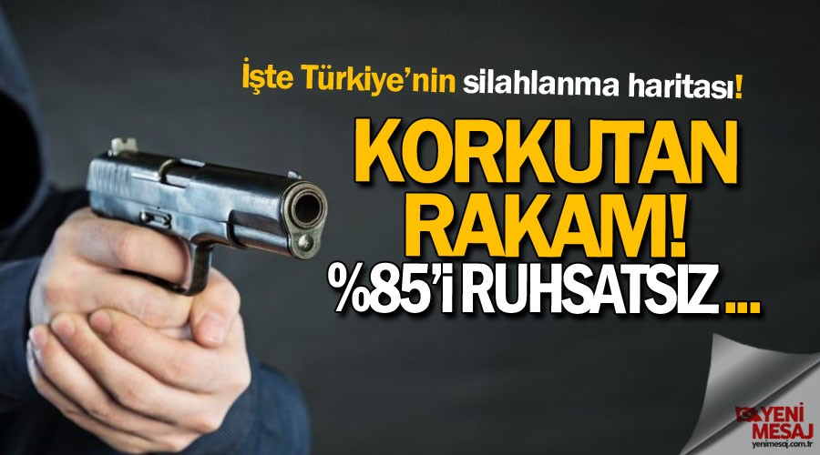 Korkutan rakam! T�rkiye'de 25 milyon ruhsats�z silah var