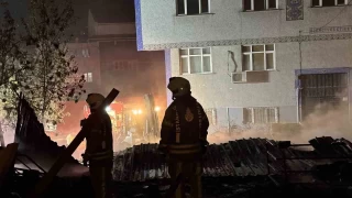 Kkekmece'de geri dnm tesisinde yangn 