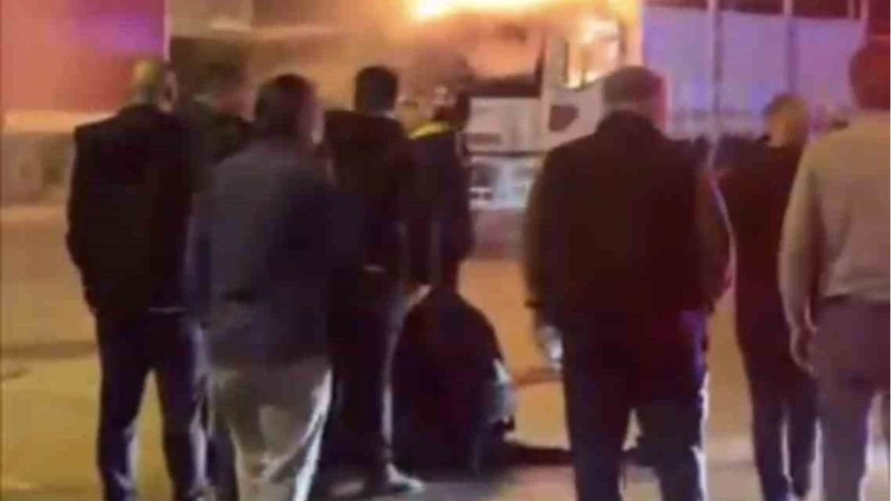 Kullandığı kamyonu bir anda ateşe verdi