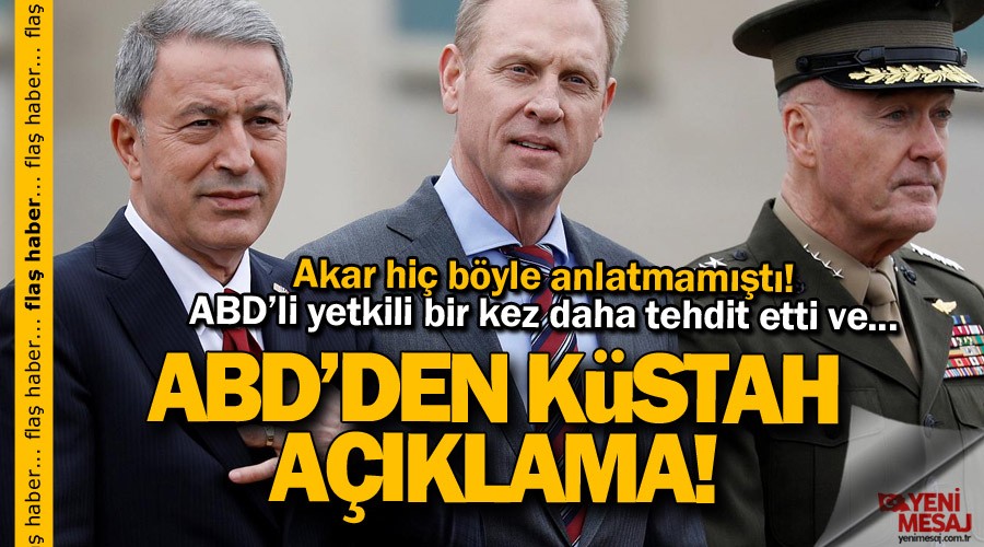 Küstah açıklama! ABD yine tehdit etti