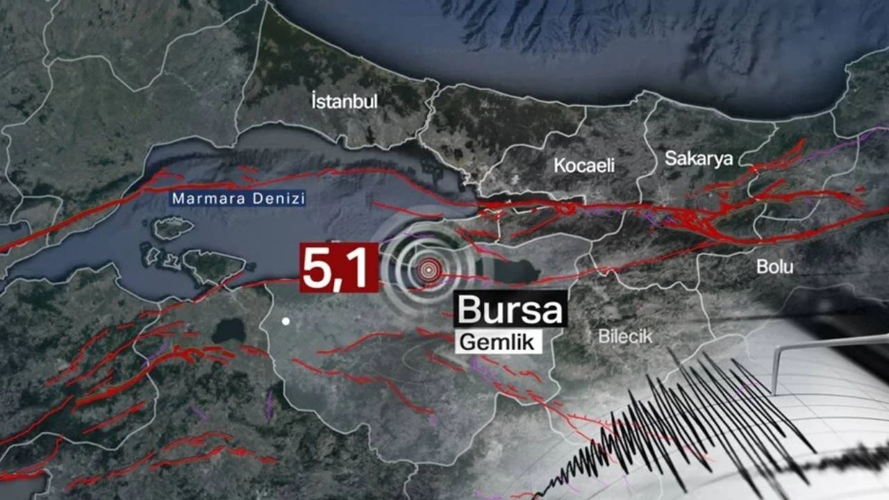 Marmara Denizi'ndeki 5.1'lik deprem  Trakya'da da hissedildi