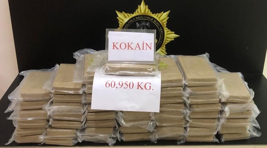 Mersin Limanında 60 kilo kokain ele geçirildi
