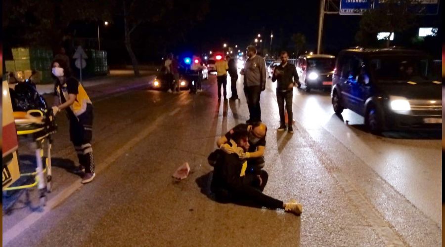 Motosikletli kadın ölümden döndü