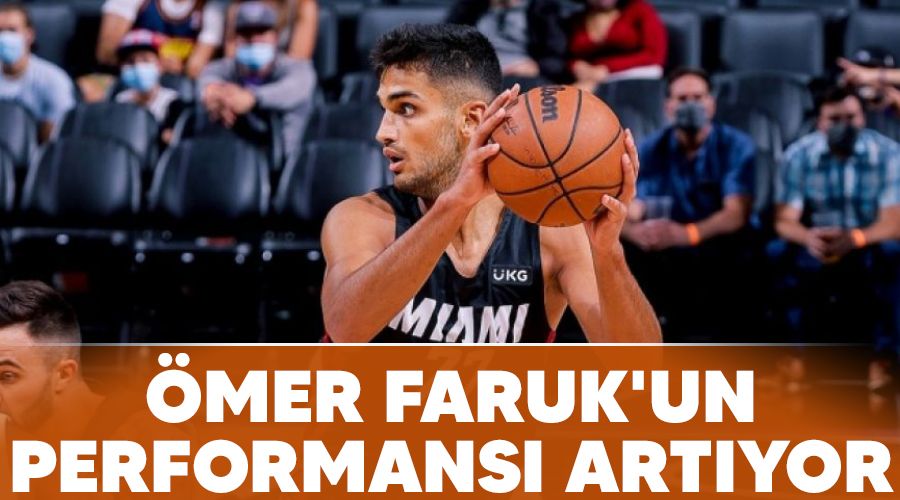 �mer Faruk'un performans� art�yor