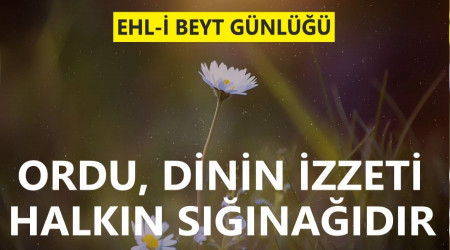 Ordu, dinin izzeti halkın sığınağıdır
