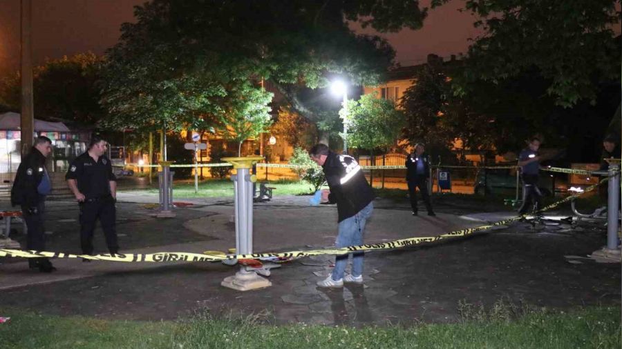 Parkta tarttklar kiiye kurun yadrp katlar