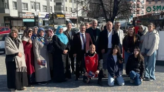 Pursaklar�da BTP esnaf ziyareti ve kad�n kollar� etkinli�i