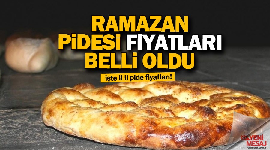 Ramazan pidesi fiyatlar belli oldu