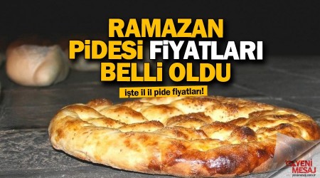 Ramazan pidesi fiyatlar belli oldu