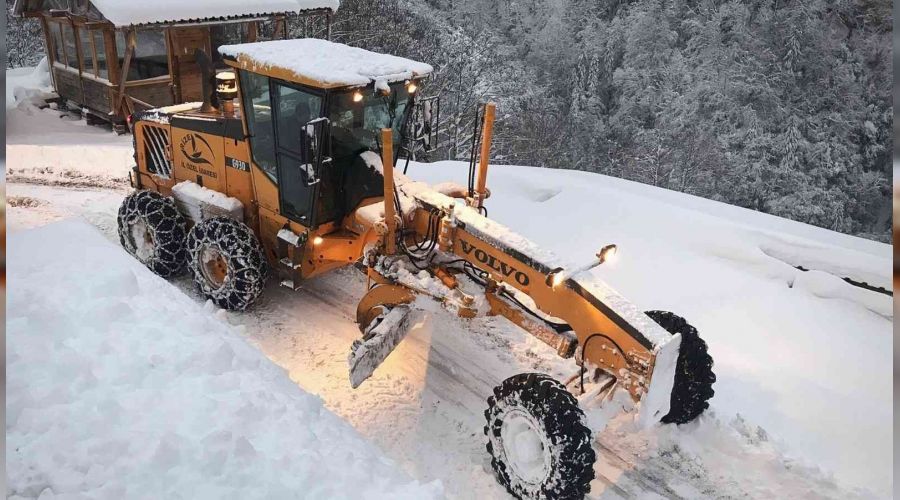 Rize'de e�itime kar engeli