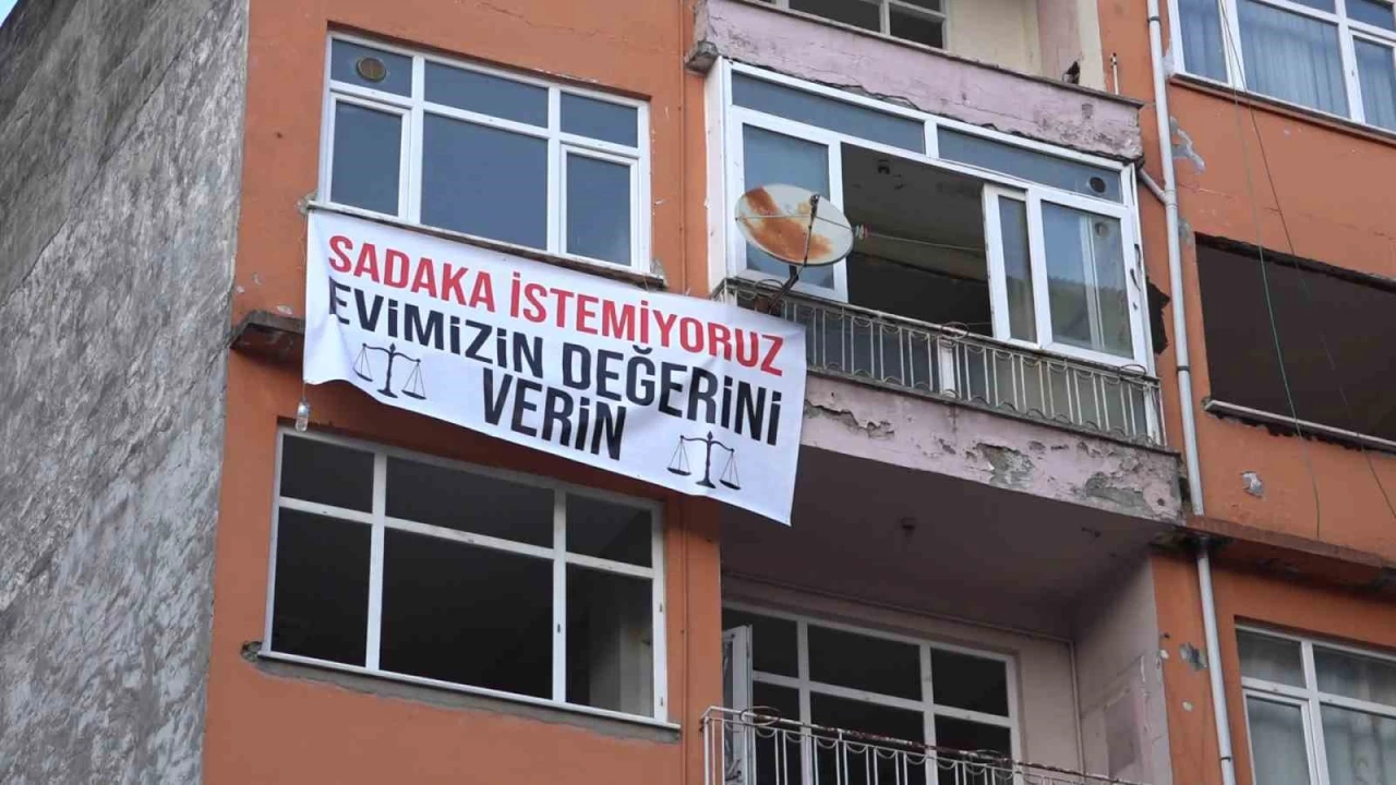 Rize'de kamulatrma bedeline pankartl tepki
