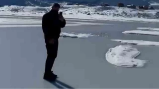 Rize'de yaylada termometreler -13'ü gösterdi