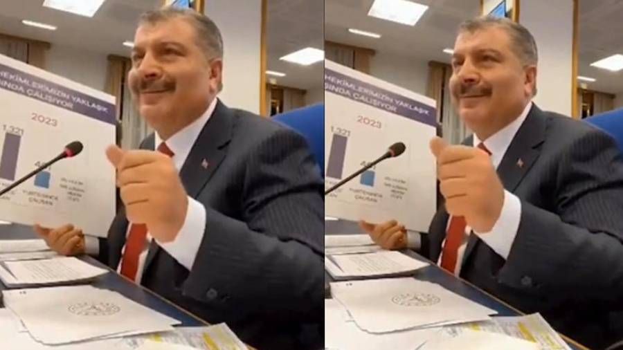 Sağlık çalışanlarından Fahrettin Koca'nın el işaretine tepki: Utanıyoruz