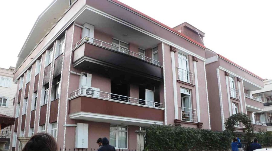 Samsun'da ismi aklanmayan vakfa ait renci evinde yangn