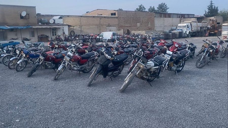Şanlıurfa'da çalıntı 137 motosiklet ele geçirildi