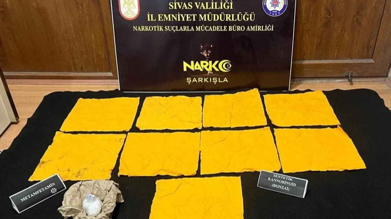Sivas'ta piyasa değeri 4,5 milyon olan uyuşturucu ele geçirildi
