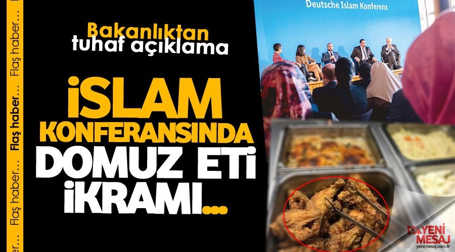Skandal! İslam Konferansı'nda domuz eti ikramı