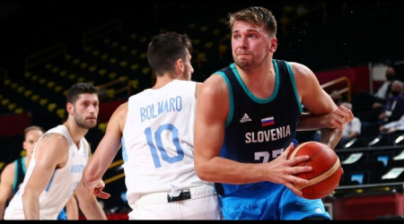 Slovenya Doncic'in 48 sayısı ile kazandı
