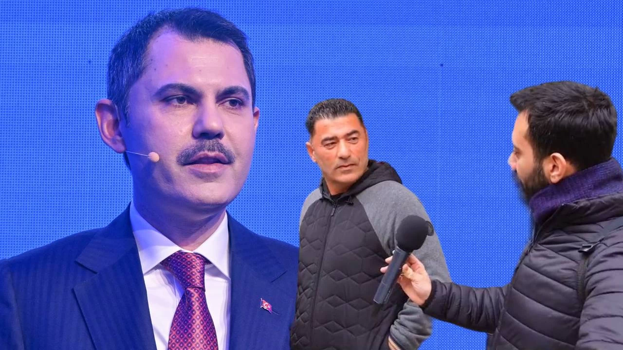 Sokakta mikrofon uzatılan vatandaş: Murat Kurum arsalarımı gasp etti