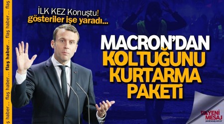 son dakika... Macron'dan koltuğunu kurtarma paketi