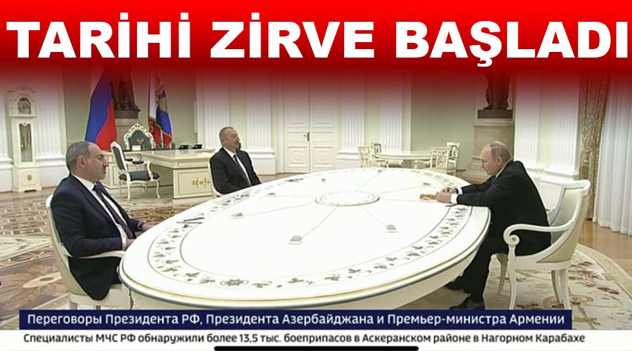Tarihi 3'lü zirve Moskova'da başladı