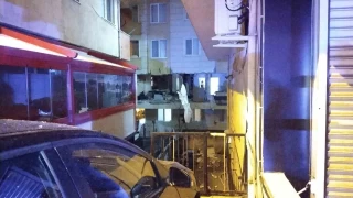 Ümraniye'de korkutan patlama: Evin duvarı yıkıldı
