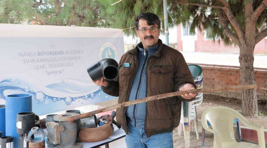 Yıllardır su içtikleri boruları görünce şaşkınlıklarını gizleyemediler