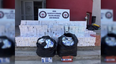 10 bin paket kaçak sigara ele geçirildi