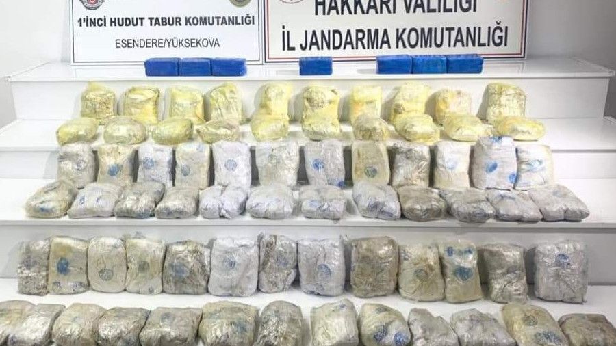 127 kilogram eroin ele geirildi