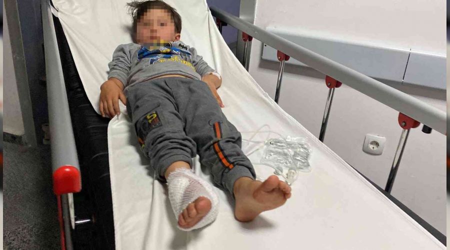 4 yaşındaki çocuk ayağından vuruldu