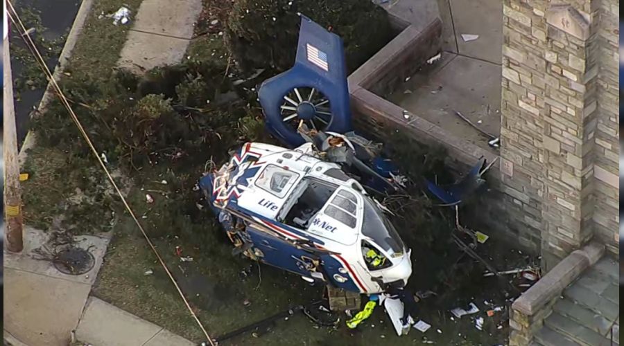 ABD Philadelphia'da helikopter düştü